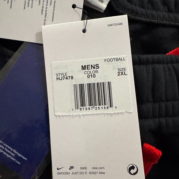 Nike UGA Georgia Bulldogs On-Field Player Team Issue PE Sweatpants Black NEW - Picture 11 of 11